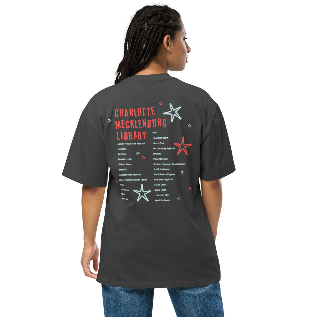 "Read Banned Books" Tour Unisex Oversized Tee - Black