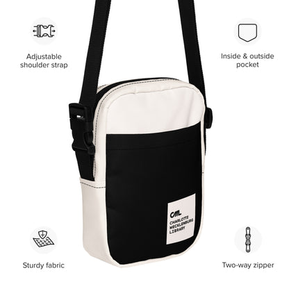 Warm White/Black - Utility crossbody bag