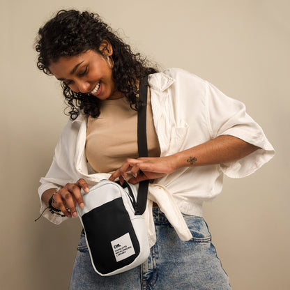 Warm White/Black - Utility crossbody bag