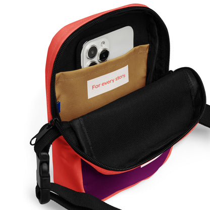 Vermilion/Aubergine - Utility crossbody bag