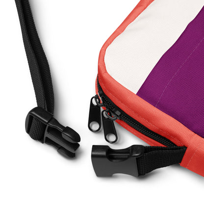 Vermilion/Aubergine - Utility crossbody bag