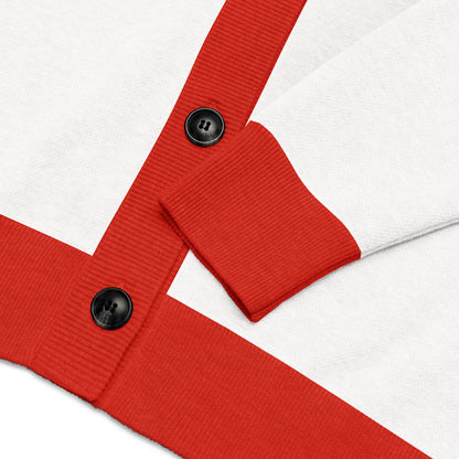 "Love, the public Library" - Knitted cardigan