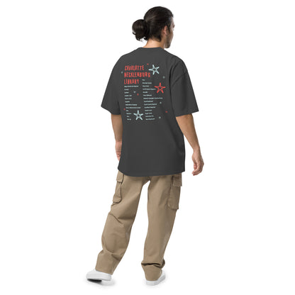 "Read Banned Books" Tour Unisex Oversized Tee - Black