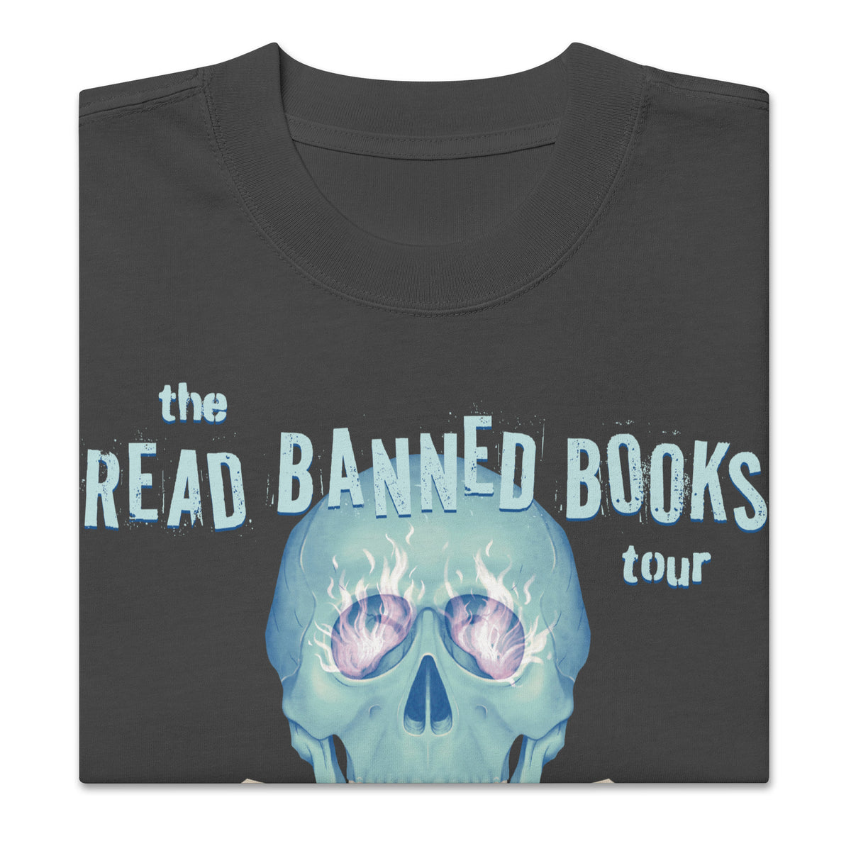 "Read Banned Books" Tour Unisex Oversized Tee - Black