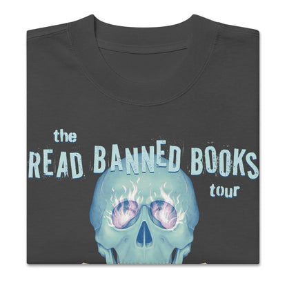"Read Banned Books" Tour Unisex Oversized Tee - Black