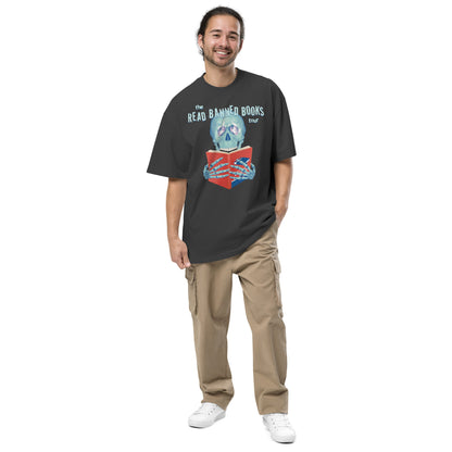 "Read Banned Books" Tour Unisex Oversized Tee - Black