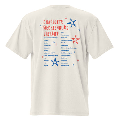 "Read Banned Books" Tour Unisex Oversized Tee - Cream