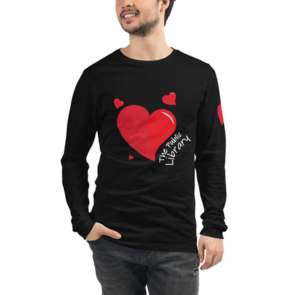 "Heart" - Unisex Long Sleeve Tee (black)