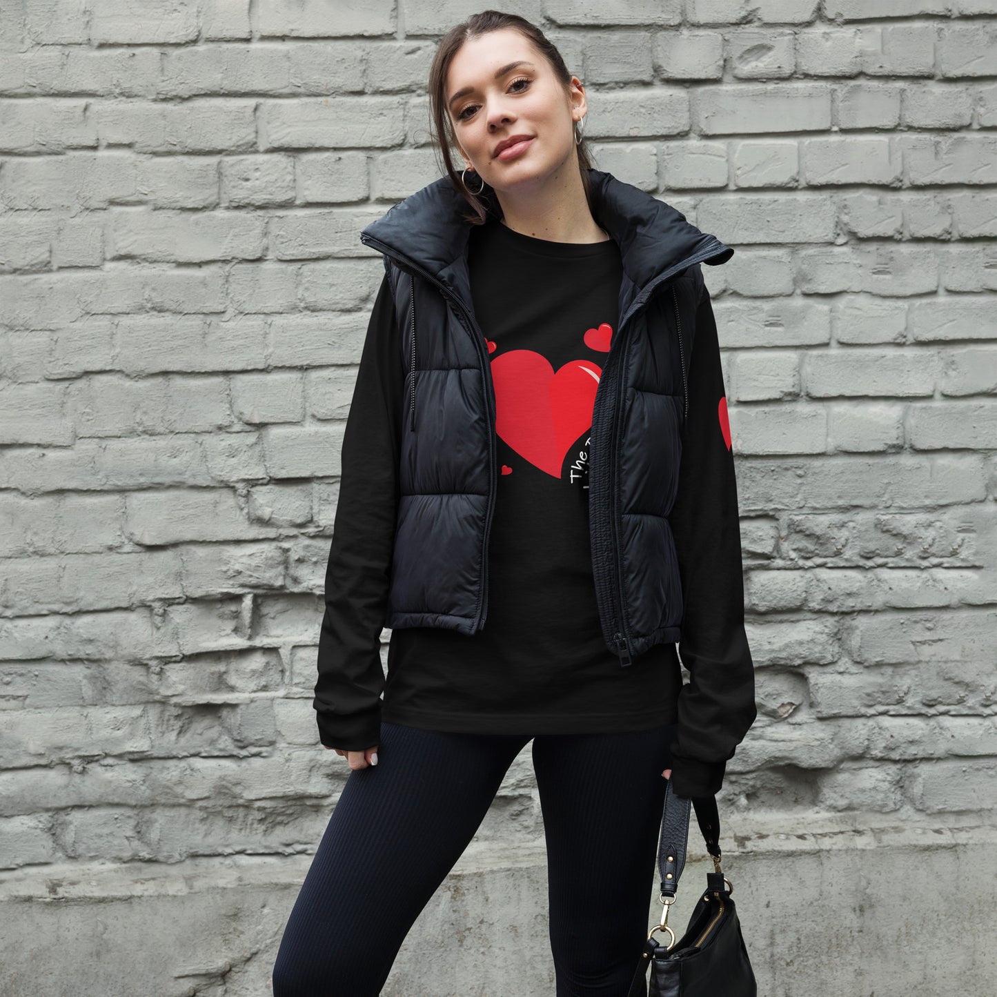 "Heart" - Unisex Long Sleeve Tee (black)