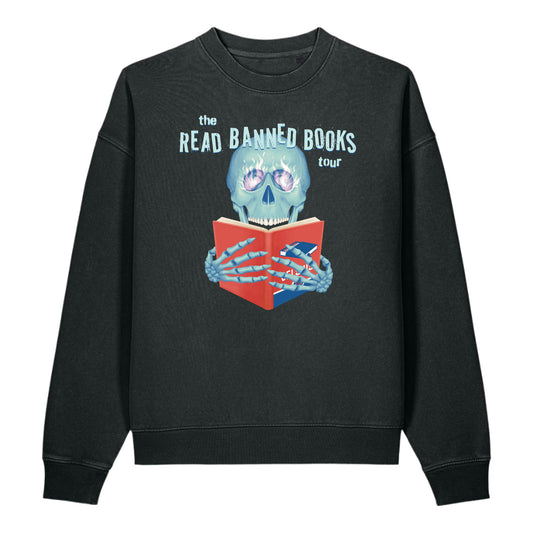 "Read Banned Books" Tour Unisex Crewneck - Black