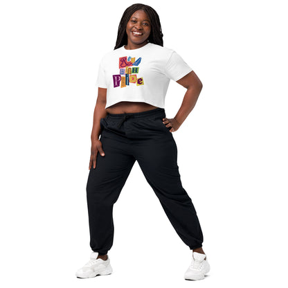 'Read with Pride" - Women’s crop top