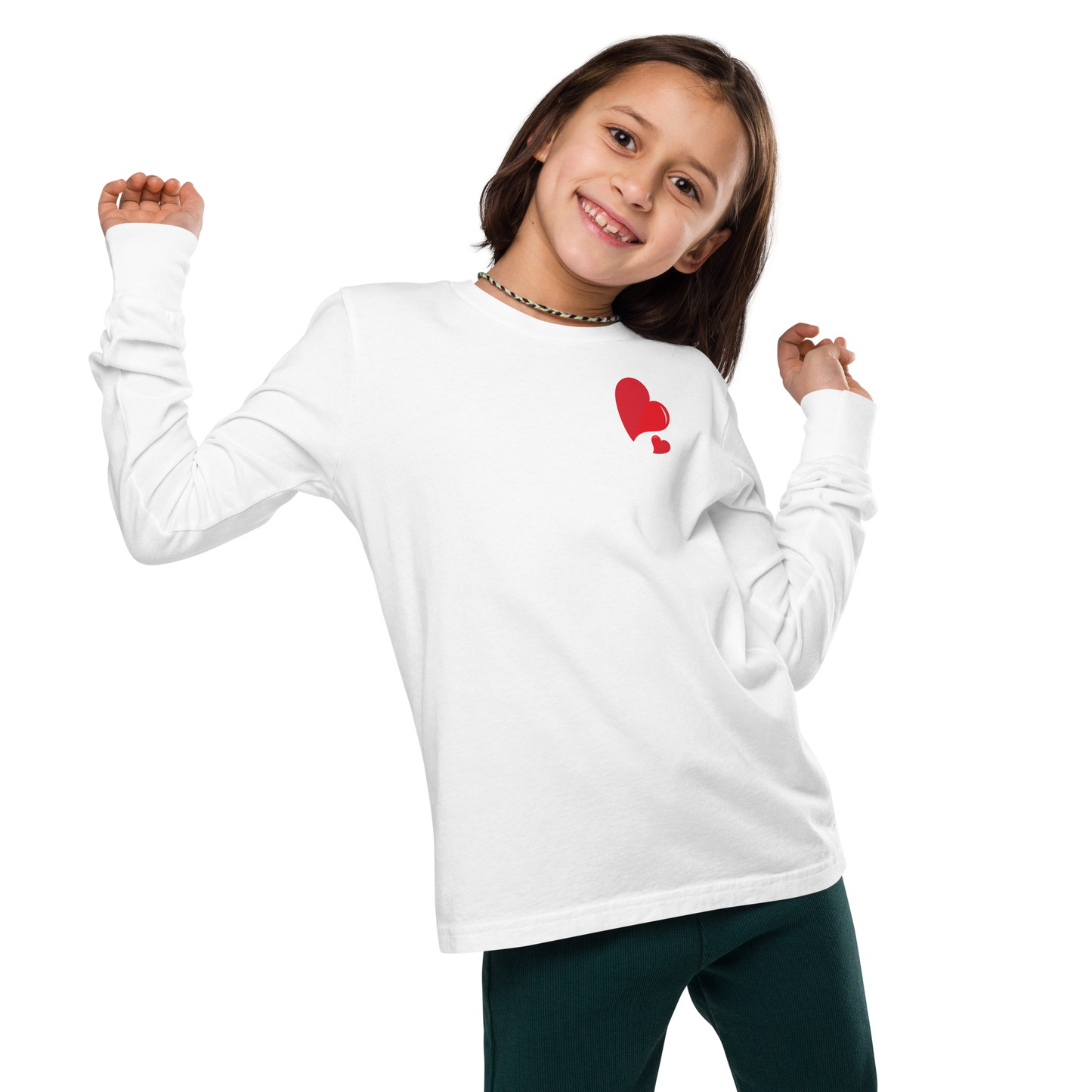 "Love, the public Library" - Youth long sleeve tee (white)